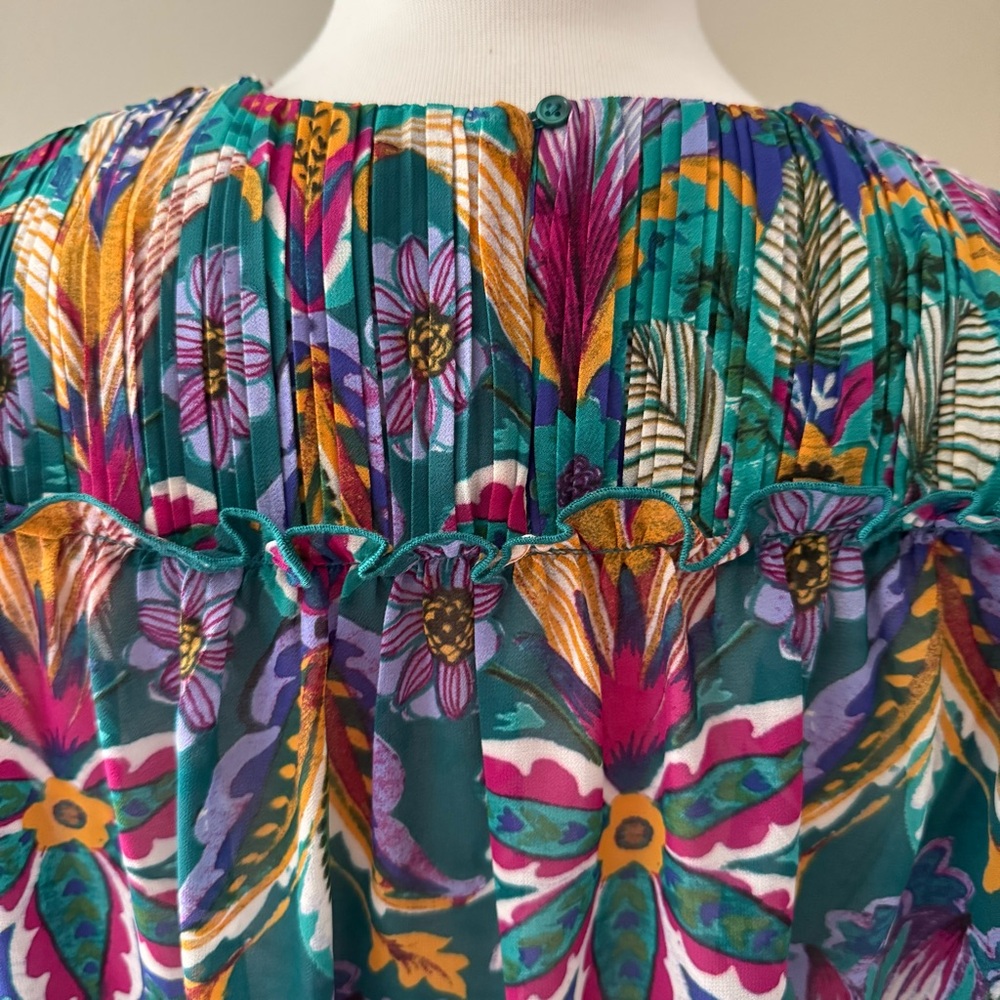 Nicole Miller Boho Chiffon Blouse - Picture 4 of 8
